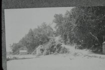 Looking up old beach access road